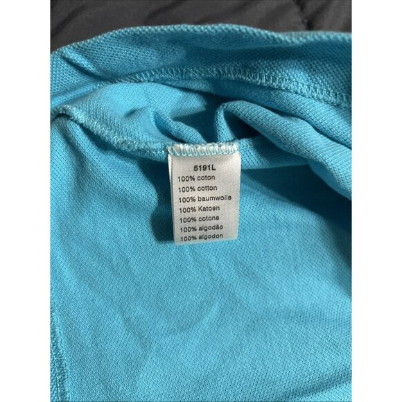 Lacoste Polo Shirt Mens XL 6 Blue Short Sleeve Croc Logo Classic Pique 5191L - Picture 4 of 4